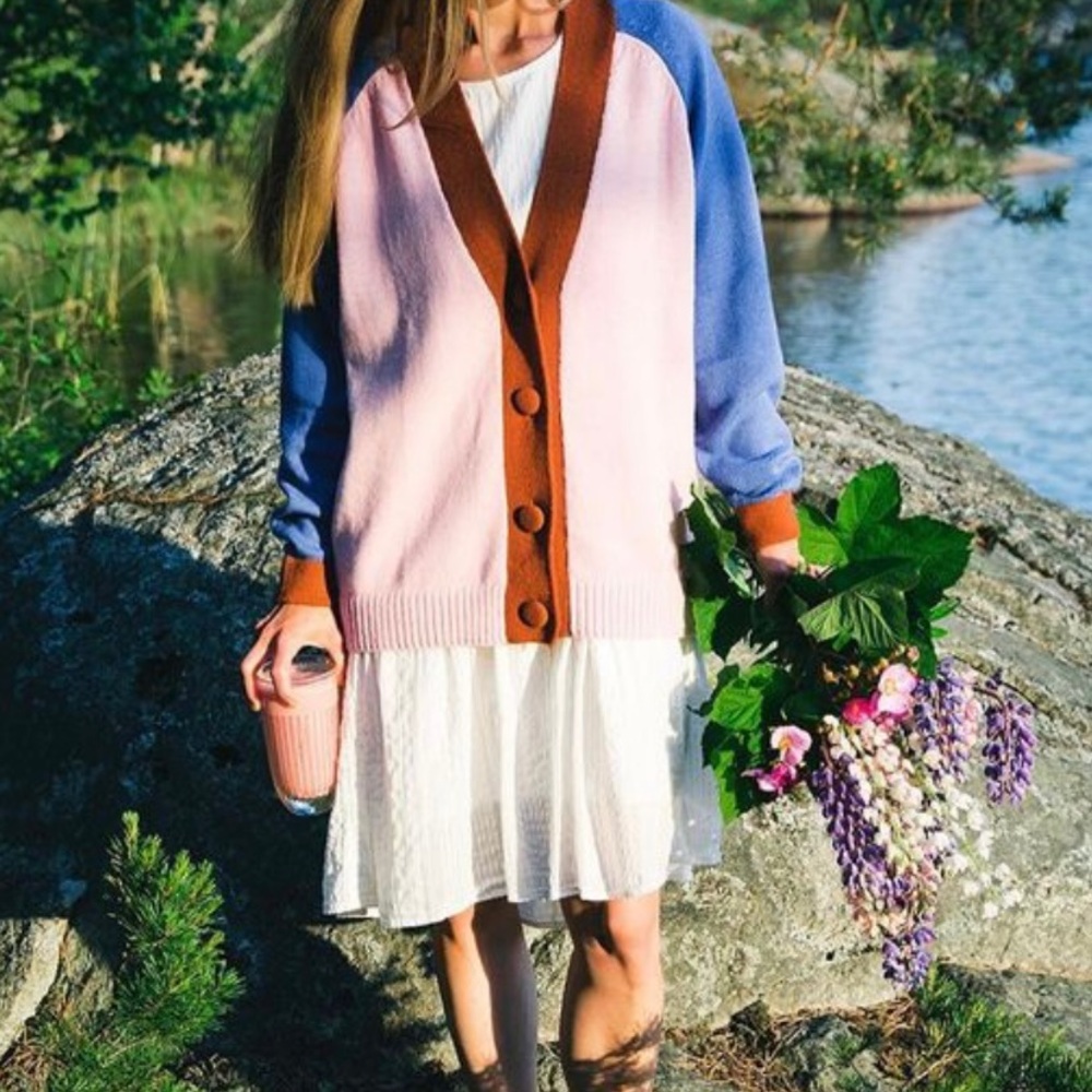 Six Ames color block sweater